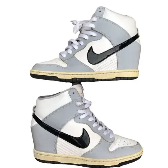 Rare 2013 Nike Dunk Sky High 'Shadow' Wolf Grey Size 7 - Picture 8 of 16